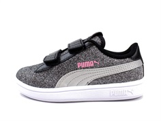 Puma sneaker Smash glitz glam black puma/silver prism pink